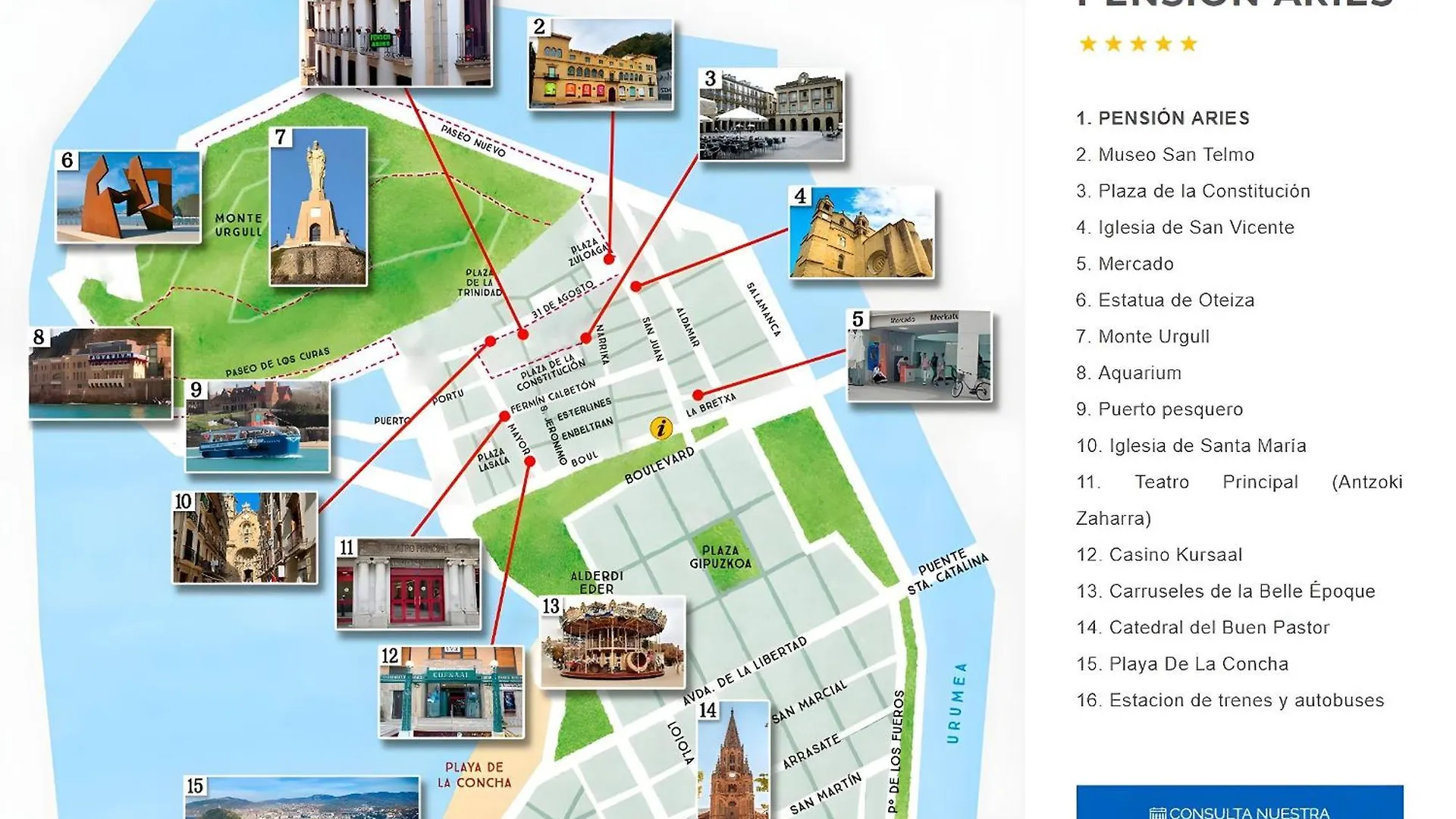 Guest house Pension Aries San Sebastian